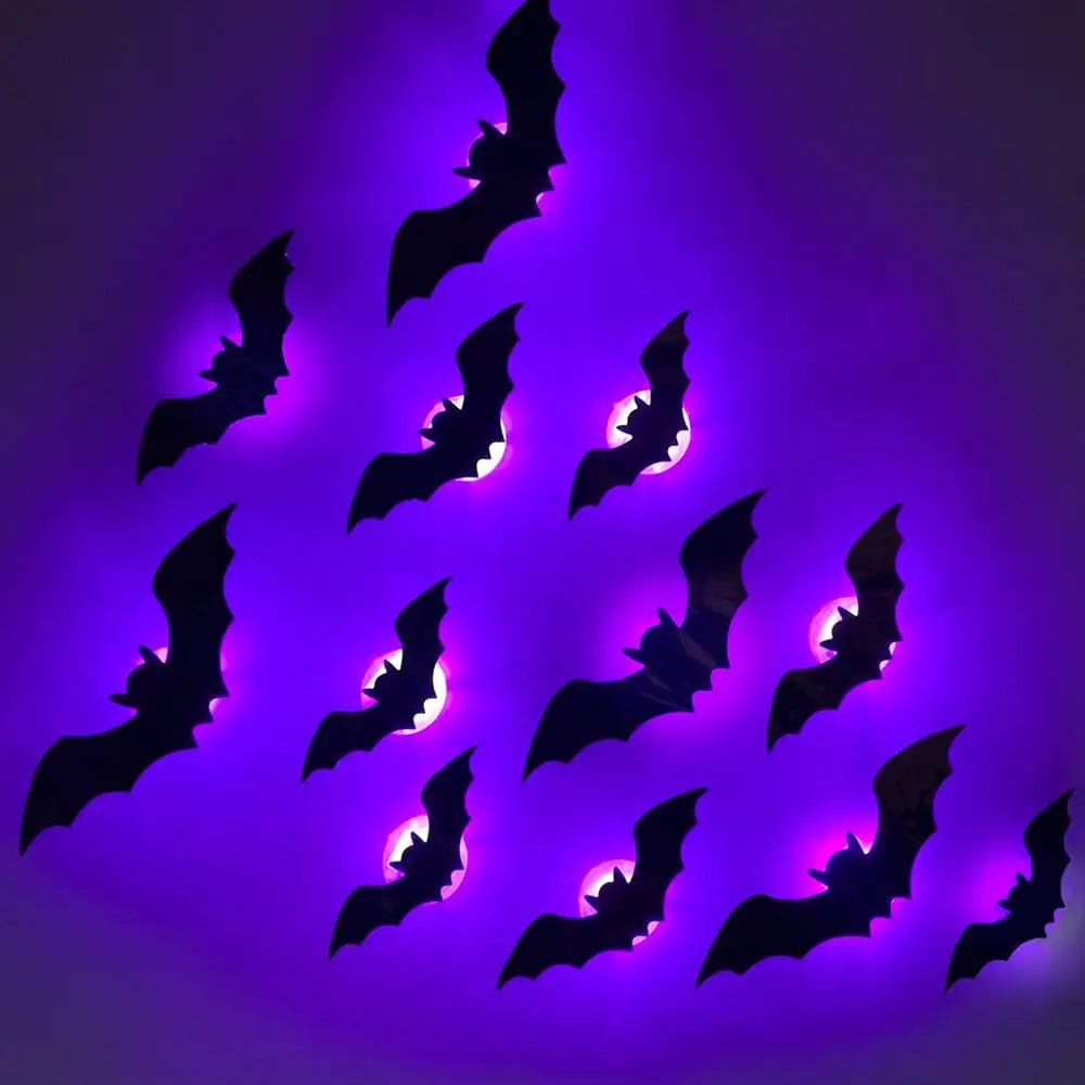 Spooky Bat LED Wall Lights