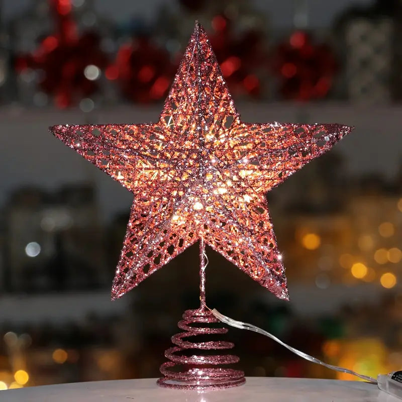 LED Christmas Star Tree Topper