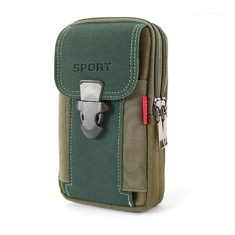 Close-up of durable zipper and canvas fabric
