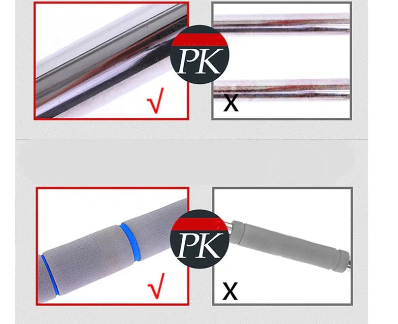 Adjustable Horizontal Door Bars Steel 200kg