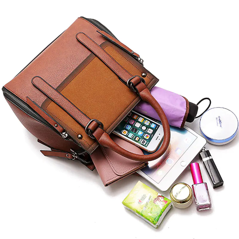 Elegant PU Leather Women's Handbag – Stylish, Durable & Spacious Tote for Everyday Use